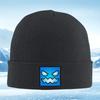 Angry Face Blue Square Shape Men Women Unisex Knitted Hat Beanie Pullover Cap Winter Thermal Warm Christmas Outdoor Cycling Hiki