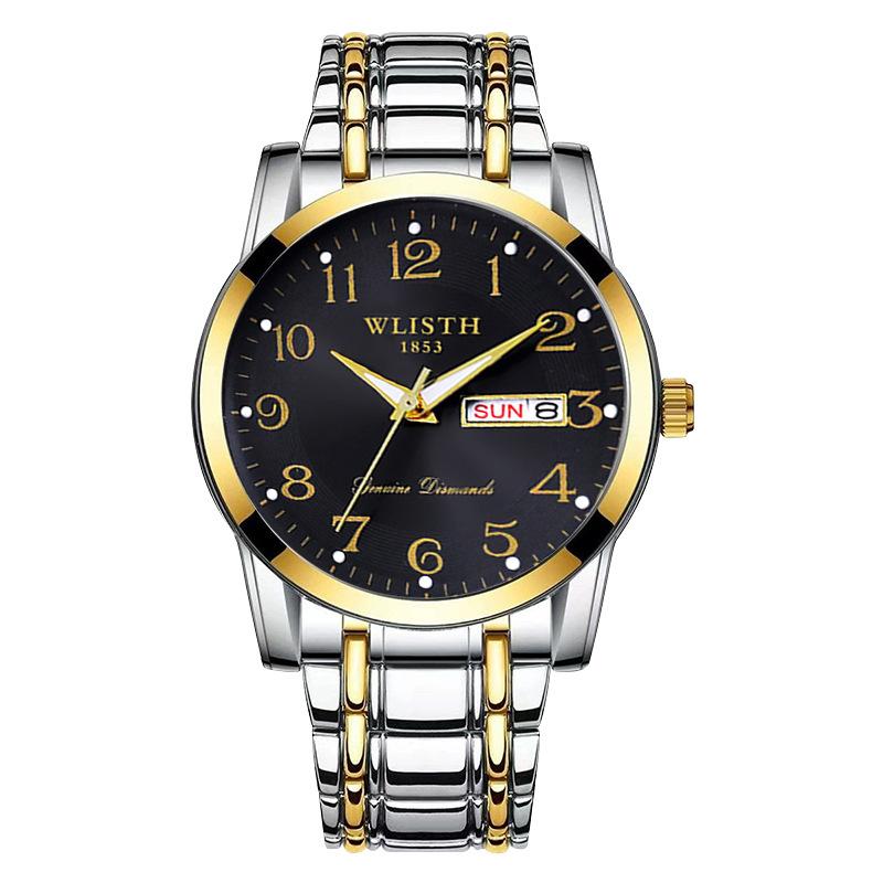 Top Brand Fashion Men's Watch Double Calendar Luminous Waterproof Quartz Digital Wrist Watch