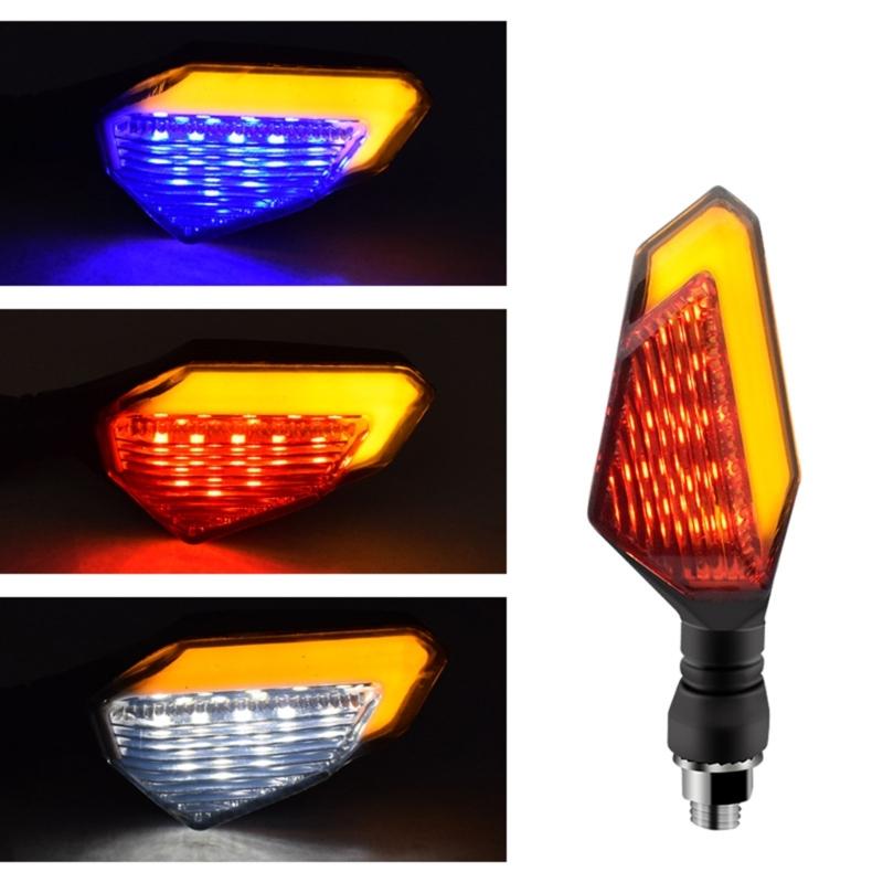 Motorcycle Turn Signals Lights 12V Flasher Motorcycle Led Flowing Water Blinker Moto Indicator Turn Signal Lamp