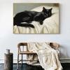Vintage Easter Rabbit Black Cats Ginger Cat Sleep Swans Duck Owl Animal Poster Canvas Painting Print for Living Room Home Decor