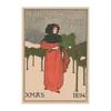 Christmas Number Poster Vintage Canvas Painting Retro Xmas Prints Wall Art Pictures for Living Room Home Decor Unframed
