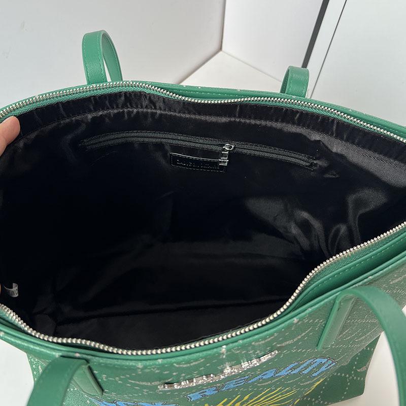 Women's Graffiti Print Large Capacity Crossbody and Tote Bag - Fashion Commuting & Computer Shoulder Bag