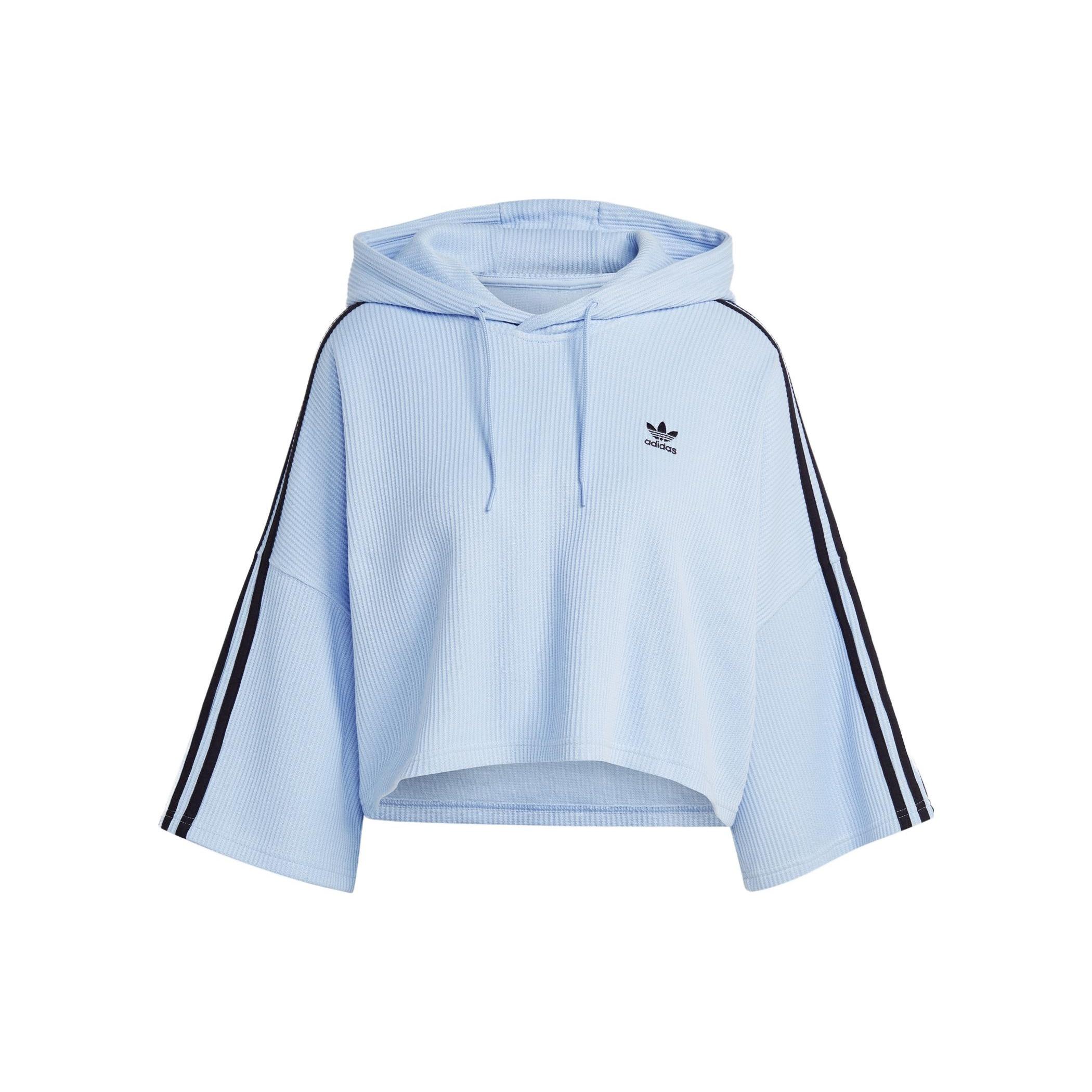 (WMNS) adidas Cropped Hoodies  Blue  Women s IC5460 L