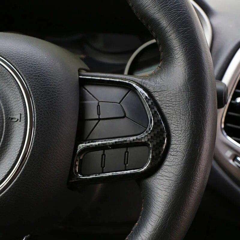 My Good Car Chrome Car Steering Wheel Buttons Knob Cover Trim Sticker Accessories for Jeep Compass 2017 2018 Renegade 2015