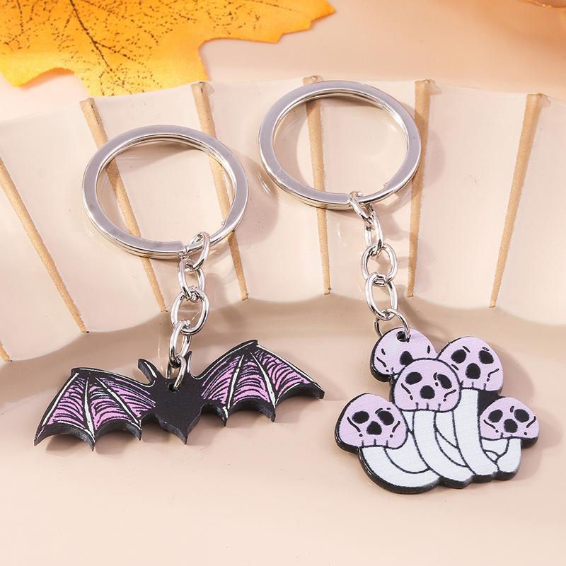 2 Pcs Skull Keychain Halloween Ghost Claws Key Ring Pendants for Men Women Handbag Decor Charms DIY  key Chain Jewelry Gifts