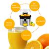 90W 500ML Electric Juicer Squeezer Vegetable Fruit Extractor Food Processor Mixer Juicer Stainless Steel For Home Orange Press Extractor 22 * 22* 24cm