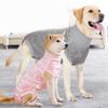 Dog Cone E Collar Alternative Recovery Suit for Post Surgery Protection Stretchy Material with Easy To Use Zipper Closure