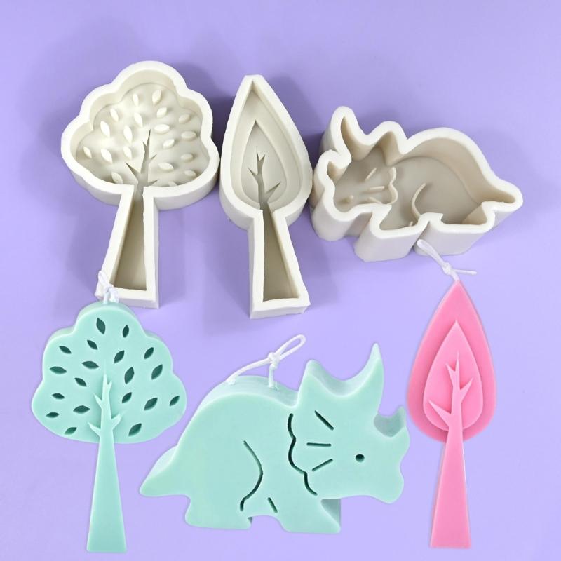 Flexible Silicone Mold Handmade Scented Candle Mould Irregular Shape Aromatherapys Jewelry Mold Home Decorations