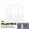 For Lincoln Town Car 1998-11 Standard 4-Door Chrome Pillar Post Trim Covers 6x N