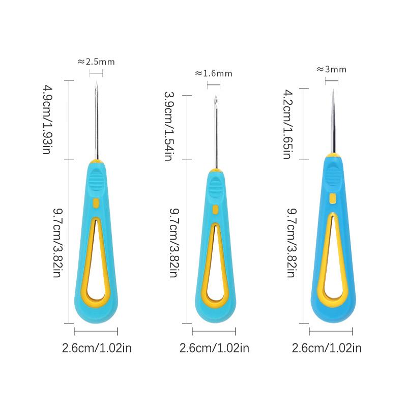 Lezna Para Reparar Zapatos de Cuero Costura Herramienta de Zapatero Manualidades DIY Recta Curva y Aguja de Gancho con Agujero Perforador Punzón Costurero