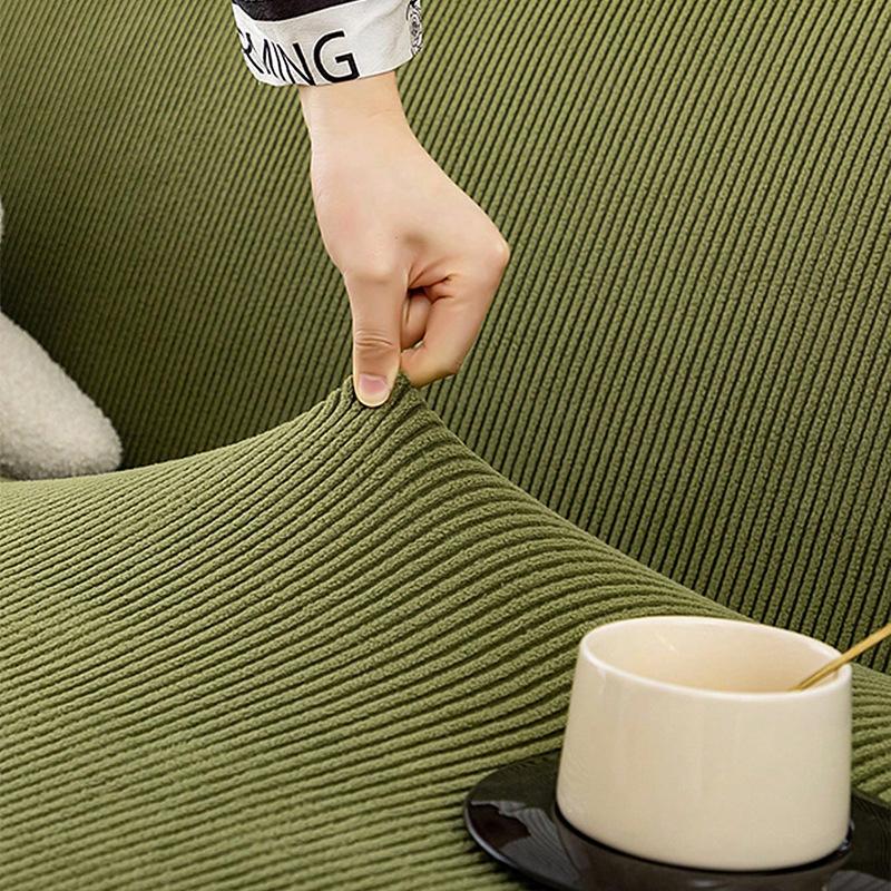 Corduroy Sofa Cover All Inclusive New All Season Anti Cat Scratch Protective Cover