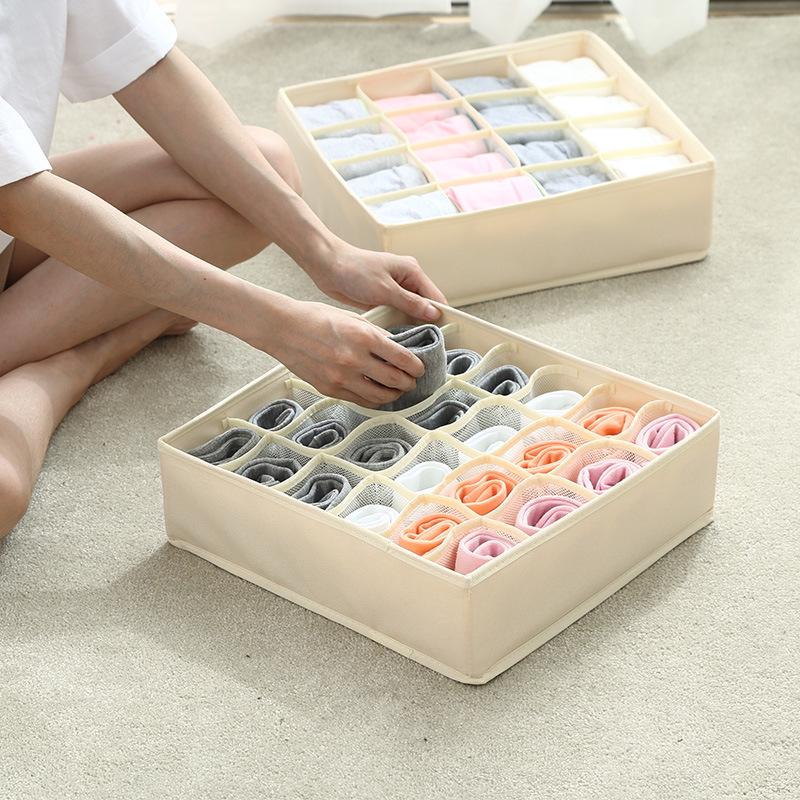 High-Elastic Foldable Mesh Underwear & Socks Organizer