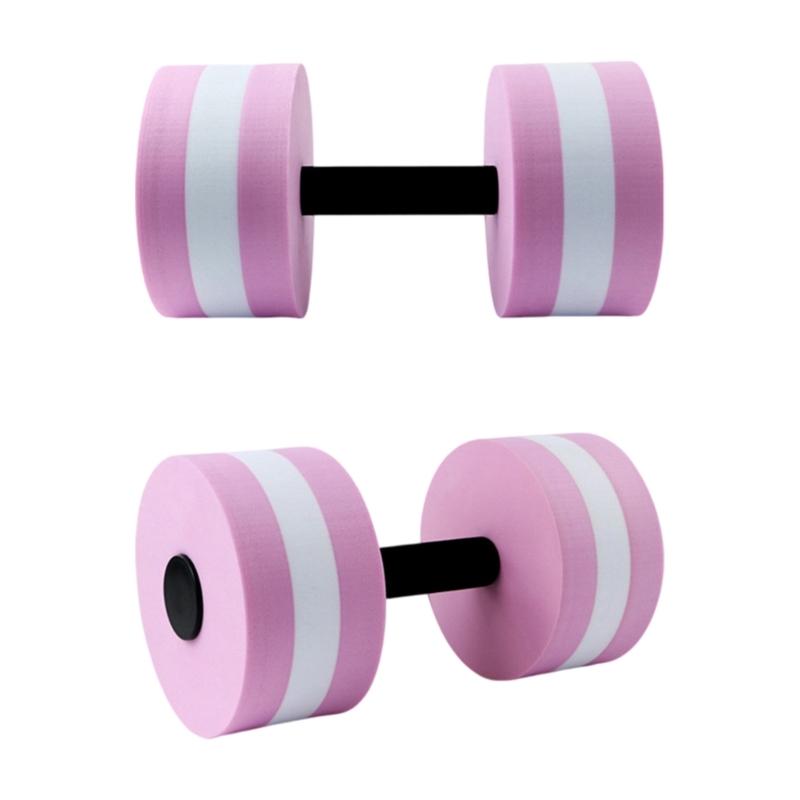 2Pcs Highly Density EVA Foam Dumbbell Aquatic Exercise Dumbells Fitness Barbells Water Fitness Exercises Equipment