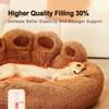 Factory  Custom Logo Luxury Pet Supplier Stuffed Dog Cat Bed Rectangle Shape Removable Lid All Seasons