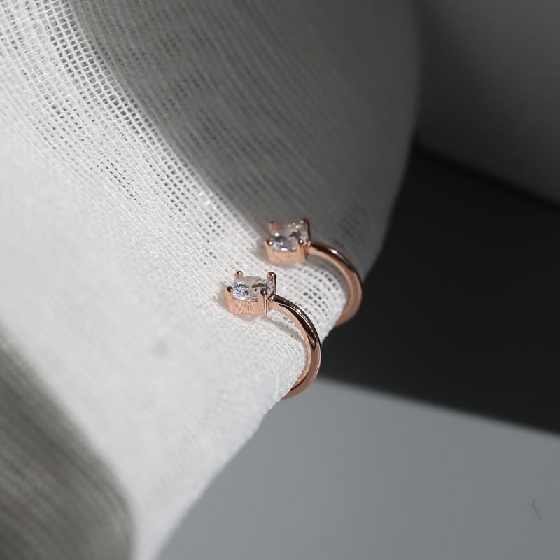Geometric Ear Clips Without Ear Piercings for Women's Summer New Style Simple Earrings Niche Design Ear Hooks