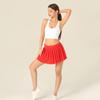 2024 Elastic Waistband Super Short Pleated Skirt, 32 cm Length, No Safety Pants