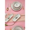 Lux Seramik Artless 18 Piece Breakfast Set For 8 Persons Pink