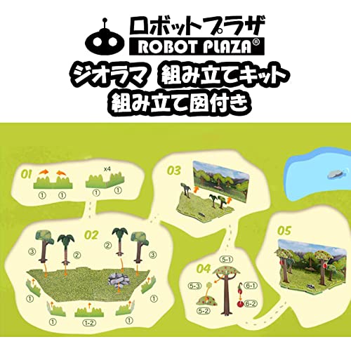 ROBOT PLAZA Assembly Toy Dinosaur Boys Girls Figure Set Free Combination Diorama Kit Educational Toy Children Birthday Gift (Dinosaur Series)