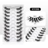 10 Pairs Half Lashes Free Shipping Fluffy Wispy Natural False Eyelashes Cheap Makeup Cat Eye Eyelashes