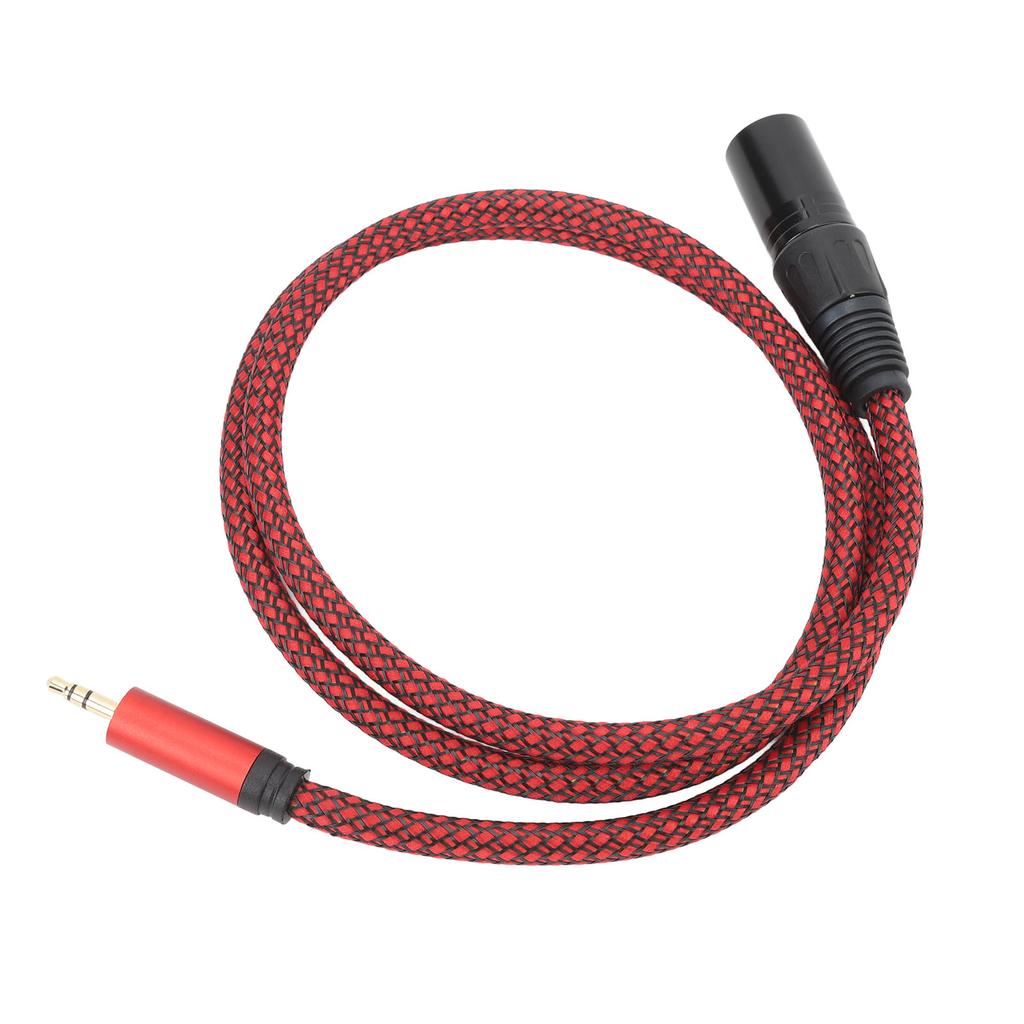 3.5mm Male to XLR Male Cable Unbalanced 3.5mm AUX to XLR Male Microphone Cable for Phone Tablet Laptop Microphone