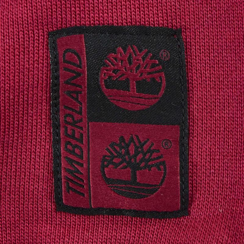 Timberland Media Utility Crew Neck Color Block Sports Casual Fashion Long Sleeve Sweatshirt Unisex Sweatshirt Red A664F-637