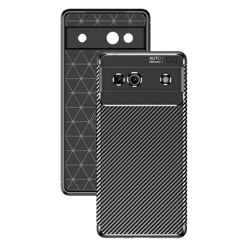 Carbon Fiber Cover For Google Pixel 7A Case Silicone Funda For Google Pixel 7A 6 7 Pro Ultra Thin Phone Case For Google Pixel 7A
