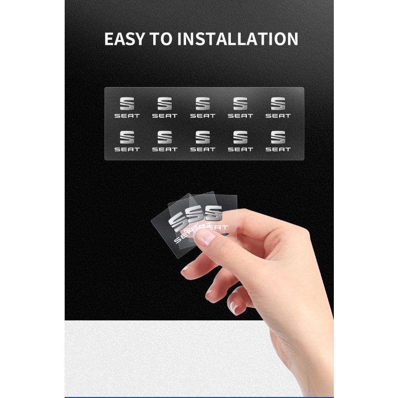 Autocolant Nou Interior Auto Decalcomanii Consola Centrală Emblema Insignă pentru SEAT Leon FR 5 6 MII Altea 5F Ibiza Toledo Cordoba Alhambra MK3