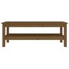 VidaXL Coffee Table Honey Brown 110x50x40 Cm Solid Pine Wood 814277