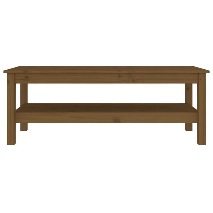 VidaXL Coffee Table Honey Brown 110x50x40 Cm Solid Pine Wood 814277