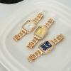 Stainless Steel Quartz Watches Quartz Square Women Wristwatch Business Simple Strap Watch Women