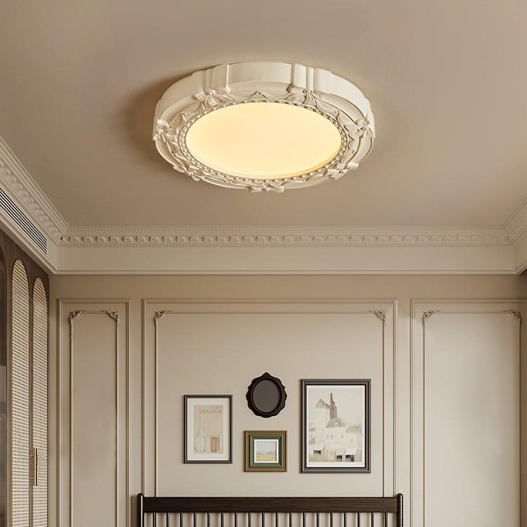 Retro Lampa Sufitowa Gipsowy Relief Artystyczny Balkon Sypialnia Światło Nowoczesna Minimalistyczna Lampa Wisząca