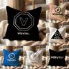 Brand Design V-Visvim Cushion Cover Multi-Scene Pillow Cover for Home & Car - Reversible, Soft & Durable for Daily Use