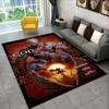 Retro God of War Game Kratos Carpet Rug for Bedroom Living Room Sofa Playroom Doormat Home Decor,Kid Area Rug Non-slip gift