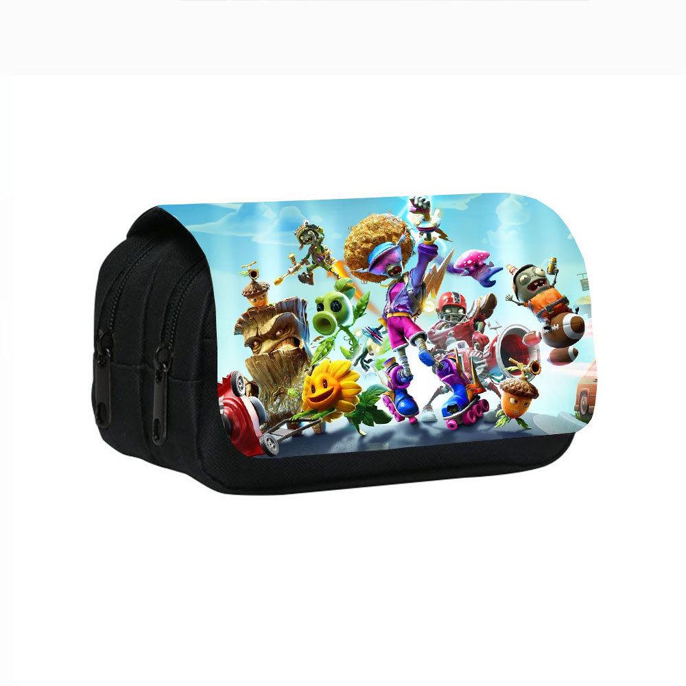 Plants Vs. Zombies Double-Layer Pencil Case for Students