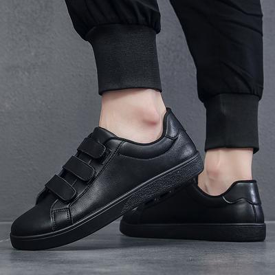 Spring New Little White Shoes Men's Low-top Versatile Velcro Sports and Leisure Men's Shoes Versatile Board Shoes Men