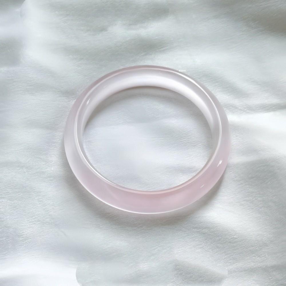 Cat's Eye Jadeite Bangle Bracelet Transparent Agate Chalcedony Bracelet  Holiday Gifts