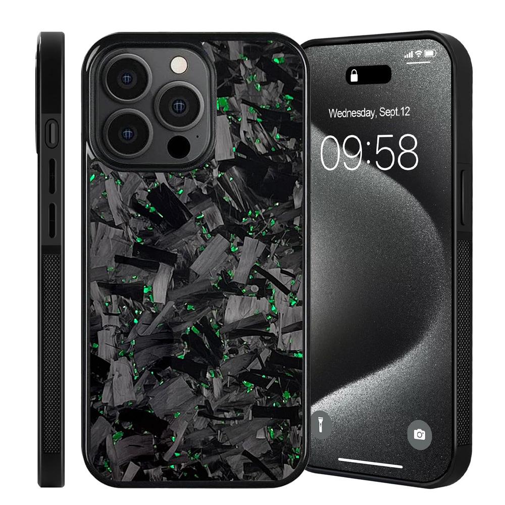 

Magnetic Real Forged Carbon Case for 17 17Air 16 15 14 13 12 11 Pro Max 16+ 15+ Protective Phone Back Cover with MagSafe For iPhone 16 Pro Max&Real Carbon Fiber