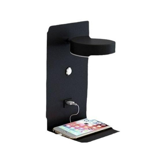 USB Charging LED Wall Lamp: Dimmable Bedroom and Study Light, No Wiring Needed