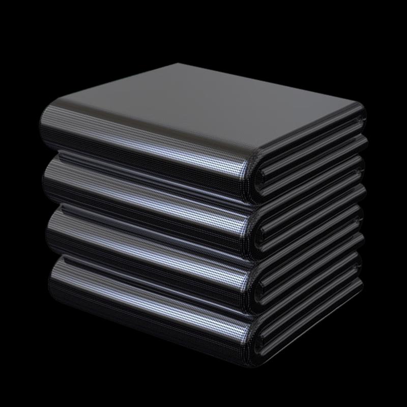 Anserui Black Flat Top Commercial Garbage Bags