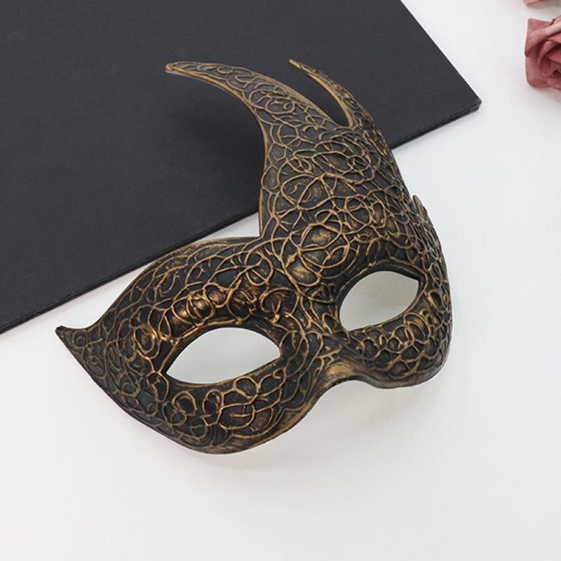 Retro Masquerade Mask Mardi Gras Mask Venetians Party Mask Half Face Mask for Halloween Ball Cosplay Performances Props
