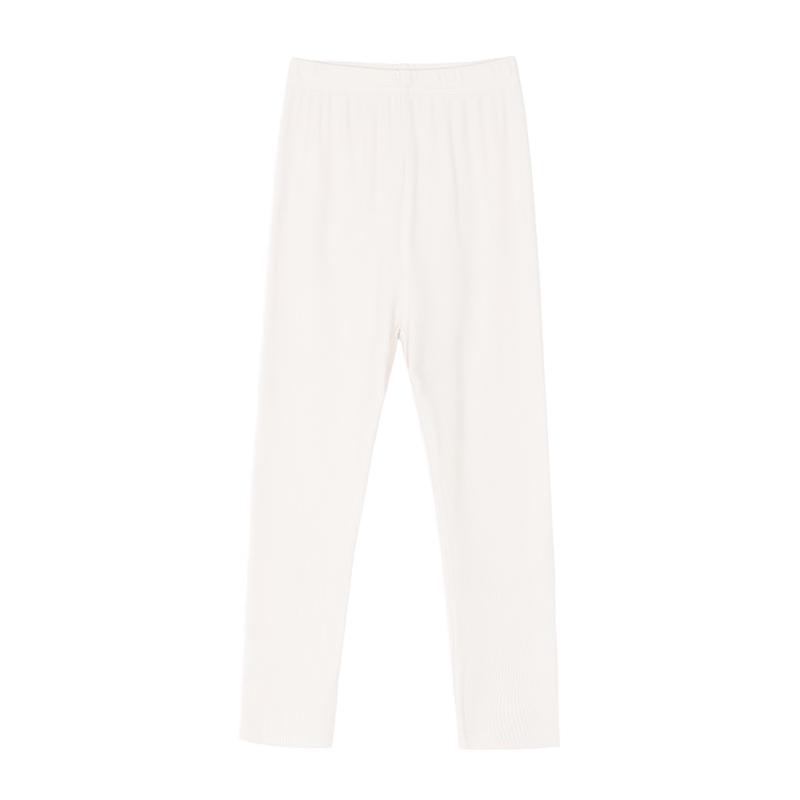 LUSON Girls 2025 Spring/Autumn Elastic Leggings 130 бежевый