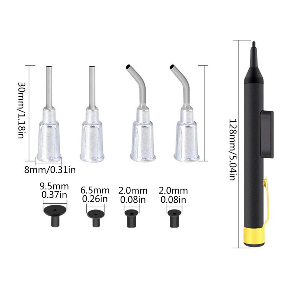 Vacuum Pen with Suctions Pad Desoldering Suctions Pen Solders Extractions Removal Tool for IC Surfaces Mounted Devices Chip