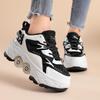 Teenagers /Boys/Girls Shapeshifting Shoes Four-wheel Dual-use Roller Skates Double Row Walking Shoes Roller Skates