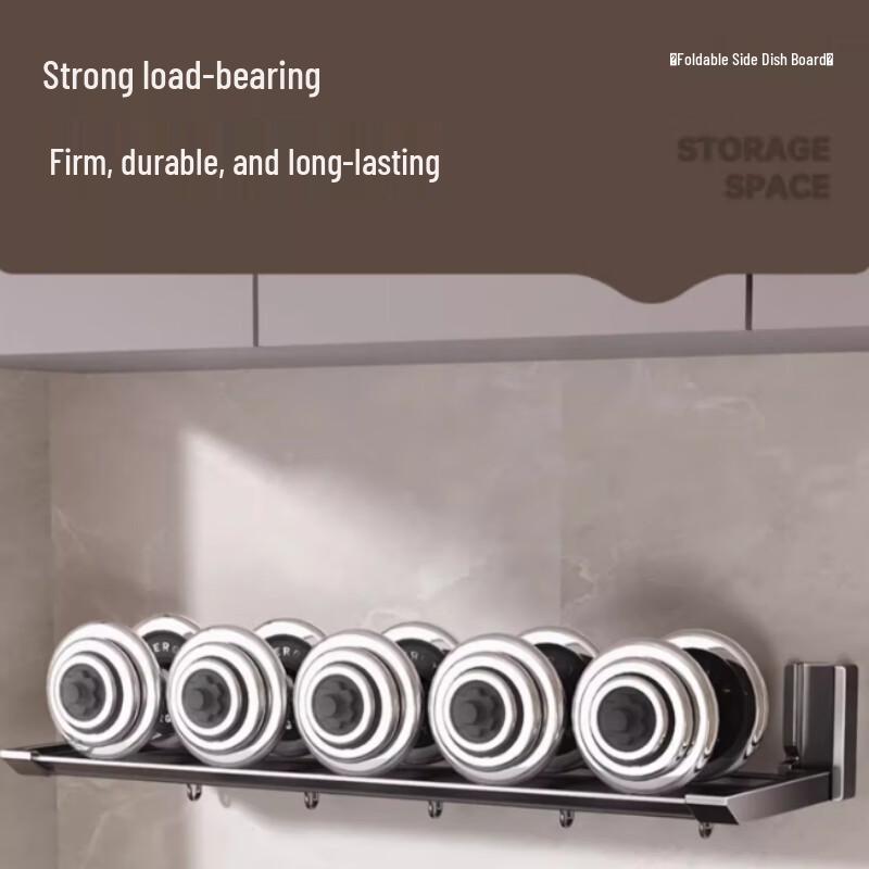 Foldable 3-Tier Kitchen Prep & Storage Rack