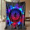 Rangers FC Soft Flannel Fleece Blanket Lightweight Cozy Warm Throw Blanket For Sofa Bed Home Decor