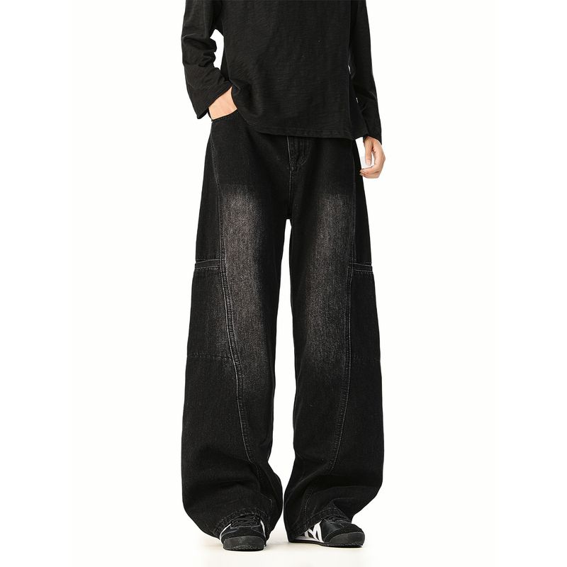 51 Hip-Hop Spring and Autumn 2026 New Melard Wide-Leg Scimitar Jeans Men's Vintage American Style Trendy Pants