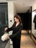 2026 Women's Ice Silk Backless Lace Long Sleeve Pajama Set