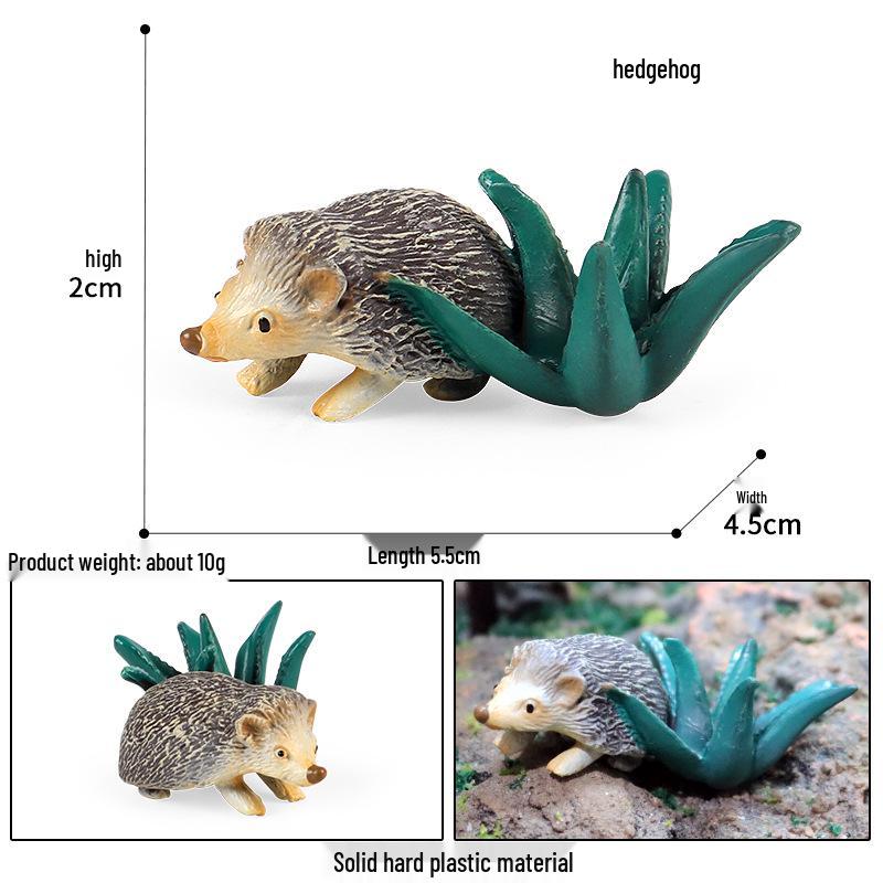 Wild Safari Animal Figurines: Giraffe, Elephant, Rhinoceros, Brown Bear, Tiger, Lion, Leopard, Hippopotamus - Solid Cognitive Toys