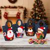 Cartoon Christmas Gift Bag Large Capacity Cookies Bag Santa Claus Candy Bag  For Friends Gifts