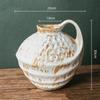 Ceramic Vase Coarse Earthenware Pot Flower Vase Flower Arrangement Accessories Ceramic Handicrafts Home Decoration Flowerpot